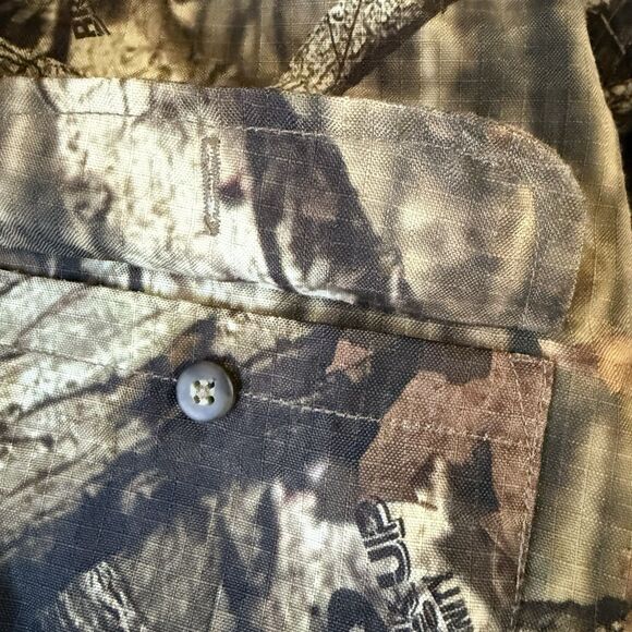 Mossy Oak Camo Shirt Men's L Break Up Infinity Button Up Long Sleeve Hunting - Picture 9 of 11